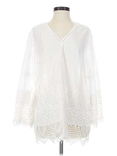 Pre-owned Chico's Kimono In Ivory