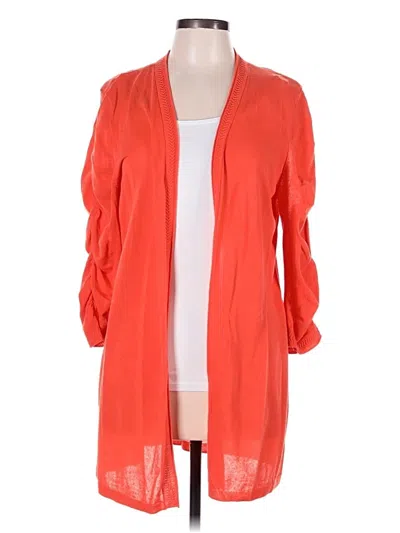 Pre-owned Chico's Kimono In Orange