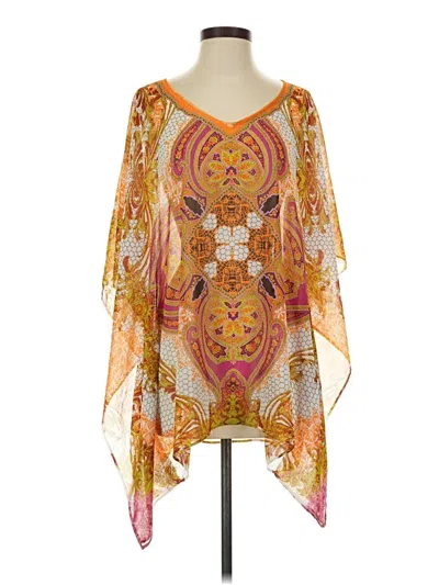 Pre-owned Chico's Kimono In Orange