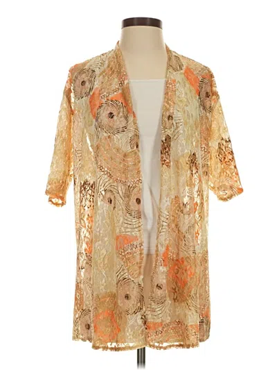 Pre-owned Chico's Kimono In Orange