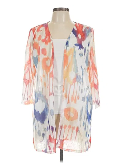 Pre-owned Chico's Kimono In Orange