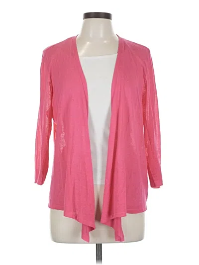 Pre-owned Chico's Kimono In Pink
