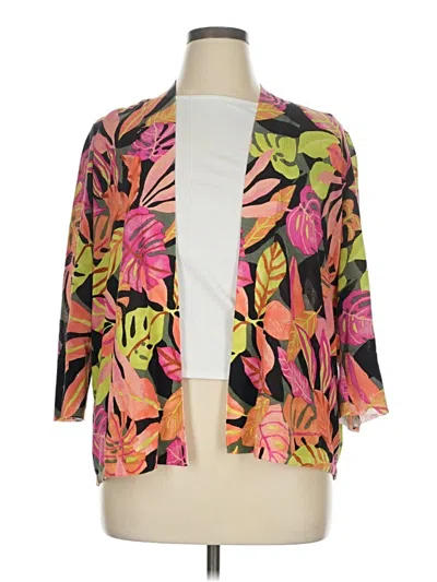Pre-owned Chico's Kimono In Pink
