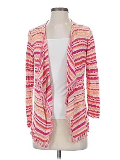 Pre-owned Chico's Kimono In Pink