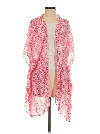 Pre-owned Chico's Kimono In Pink