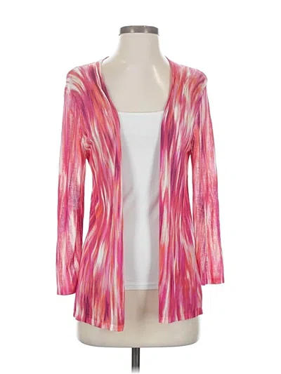 Pre-owned Chico's Kimono In Pink