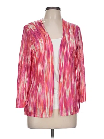 Pre-owned Chico's Kimono In Pink