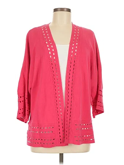 Pre-owned Chico's Kimono In Pink