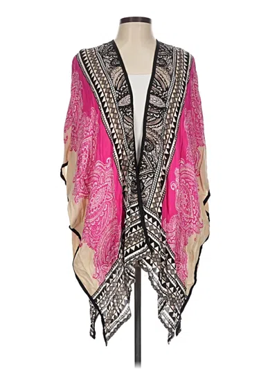 Pre-owned Chico's Kimono In Pink