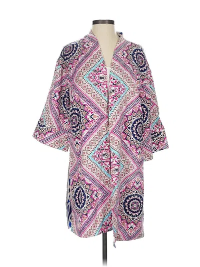 Pre-owned Chico's Kimono In Purple