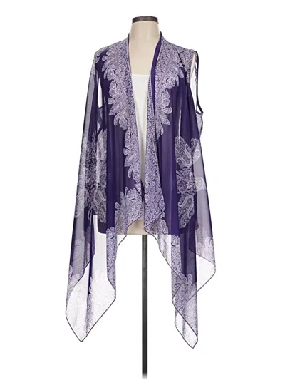 Pre-owned Chico's Kimono In Purple