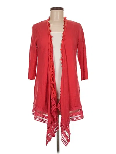 Pre-owned Chico's Kimono In Red