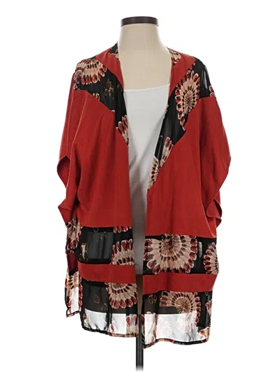Pre-owned Chico's Kimono In Red