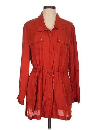 Pre-owned Chico's Kimono In Red