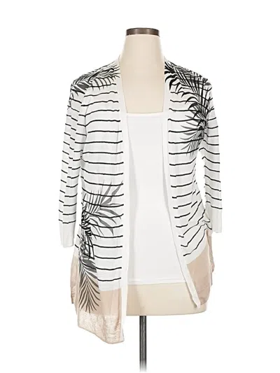 Pre-owned Chico's Kimono In Silver