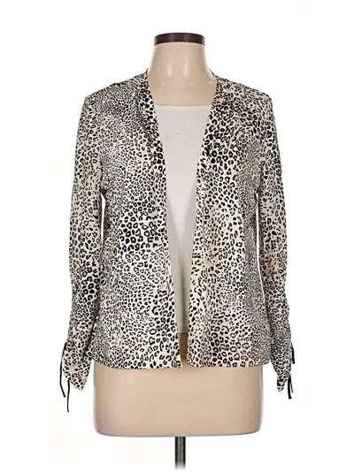 Pre-owned Chico's Kimono In Silver