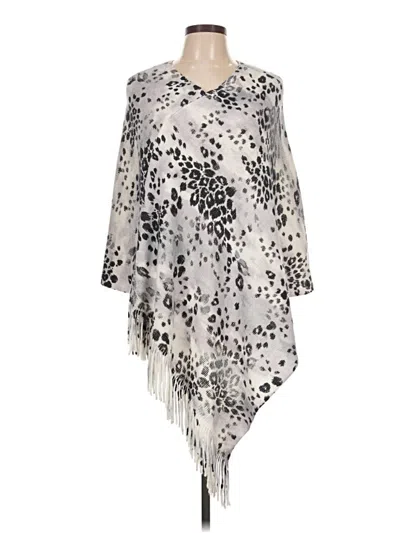 Pre-owned Chico's Kimono In Silver