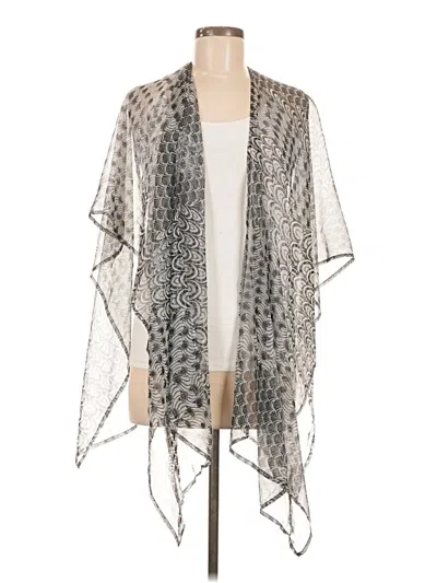 Pre-owned Chico's Kimono In Silver