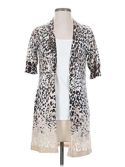Pre-owned Chico's Kimono In Silver