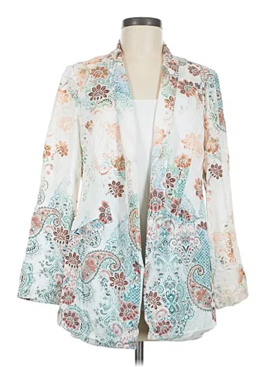 Pre-owned Chico's Kimono In Teal