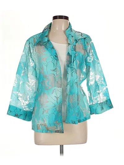 Pre-owned Chico's Kimono In Teal