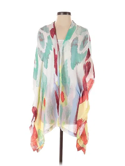 Pre-owned Chico's Kimono In White