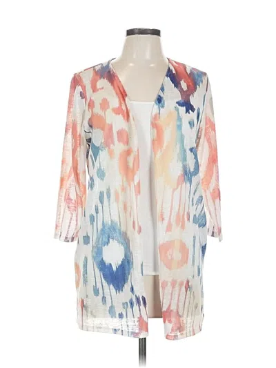 Pre-owned Chico's Kimono In White