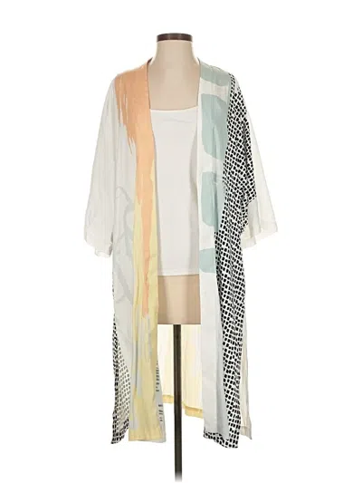 Pre-owned Chico's Kimono In White