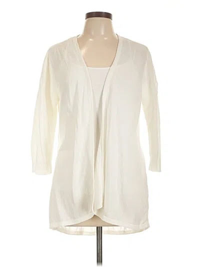 Pre-owned Chico's Kimono In White