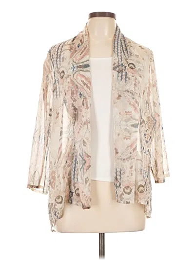 Pre-owned Chico's Kimono In White