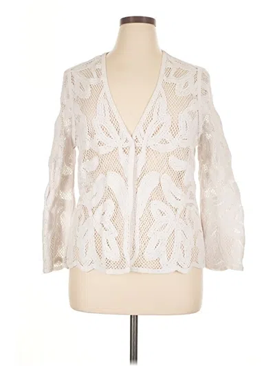 Pre-owned Chico's Kimono In White