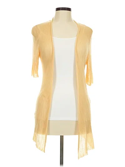 Pre-owned Chico's Kimono In Yellow