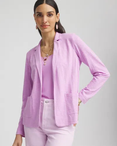 Chico's Knit Blazer In Lavender Skies Size Xxl |