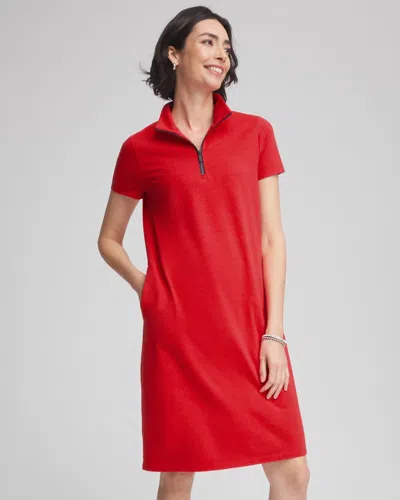 Chico's Knit Half-zip Dress In