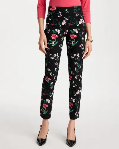 Chico's Kyoto Bloom Brigitte Slim Ankle Pants In Black