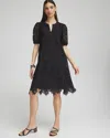CHICO'S LACE LEAF DRESS IN BLACK SIZE 20/22 | CHICO'S