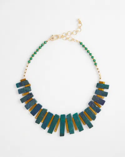 Chico's Lapis Lazuli Bib Necklace |  In Blue/yellow