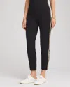 Chico's Lattice-trim Ankle Pants In Black In Black