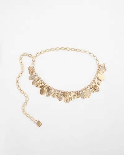 Chico's Leaf Chain Belt In Gold |