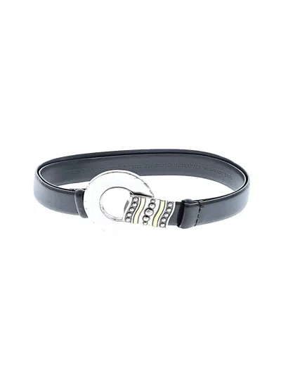 Pre-owned Chico's Leather Belt In Black