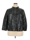 Chico's Leather Jacket In Black
