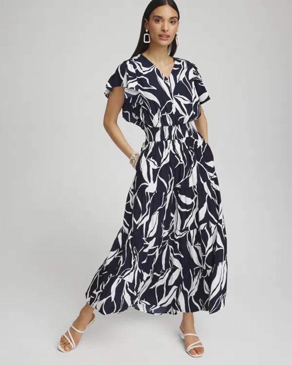 chicos tiered maxi dress Chico's Summer