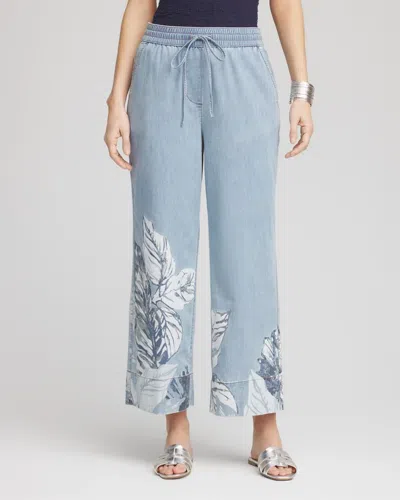 Chico's Lightweight Drawstring Cropped Denim