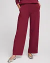 Chico's Wide Leg Scuba Pants In Berry Compote Size 20 |  Zenergy In Berry Compote