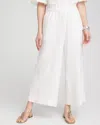 Chico's Linen Culotte Pants In White Size 12 |  In White