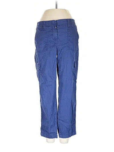 Pre-owned Chico's Linen Pants In Blue