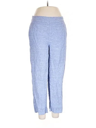Pre-owned Chico's Linen Pants In Blue