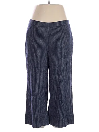 Pre-owned Chico's Linen Pants In Blue