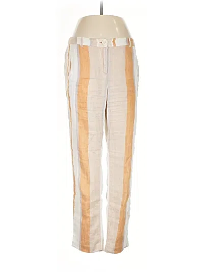 Pre-owned Chico's Linen Pants In Gold