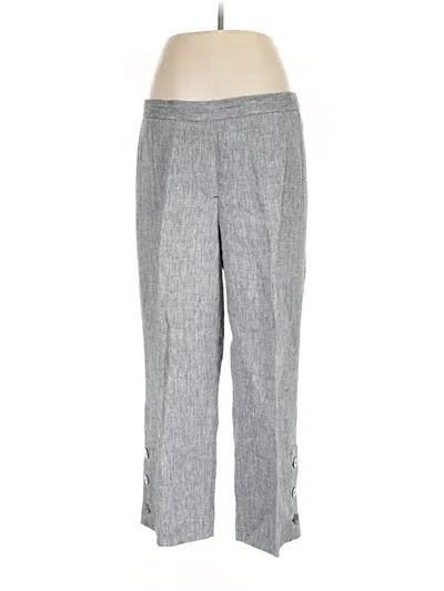 Pre-owned Chico's Linen Pants In Gray